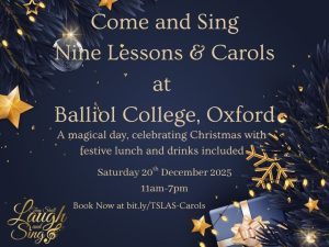 Come and Sing Nine Lessons and Carols, Oxford 20th December 2025