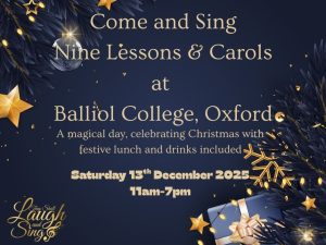 Come and Sing Nine Lessons and Carols, Oxford 13th December 2025