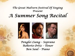 Summer Song Recital Thursday 20th August 8pm