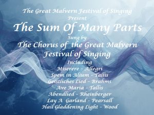 The Sum Of Many Parts Monday 17th August 8pm