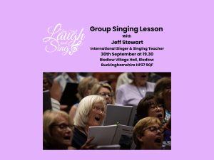 Group Singing Lesson 30th September 7.30 pm