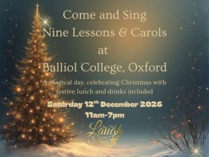 Come and Sing Nine Lessons and Carols, Oxford 12th December 2026